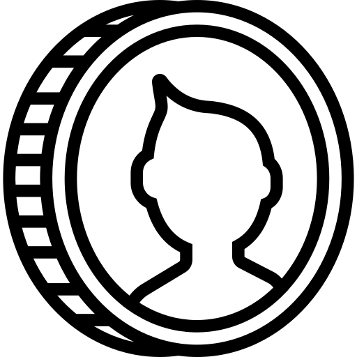 Business tools, coin, currency, money, rupees icon